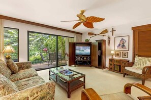 Smart TV - Waikomo Stream Villas 503 – PBAC Membership, Walk to Shops & Ocean (Koloa)