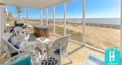 Hays Beach House - Hot Tub - Private Beach