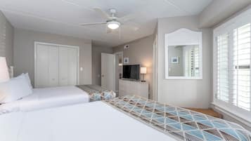 2 dormitorios, tabla de planchar con plancha, Internet y ropa de cama