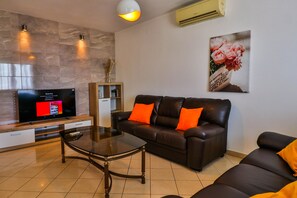 Apartment, Multiple Beds | Living area - Beautiful Apartment With Huge Salted Swimming Pool (Marcana)