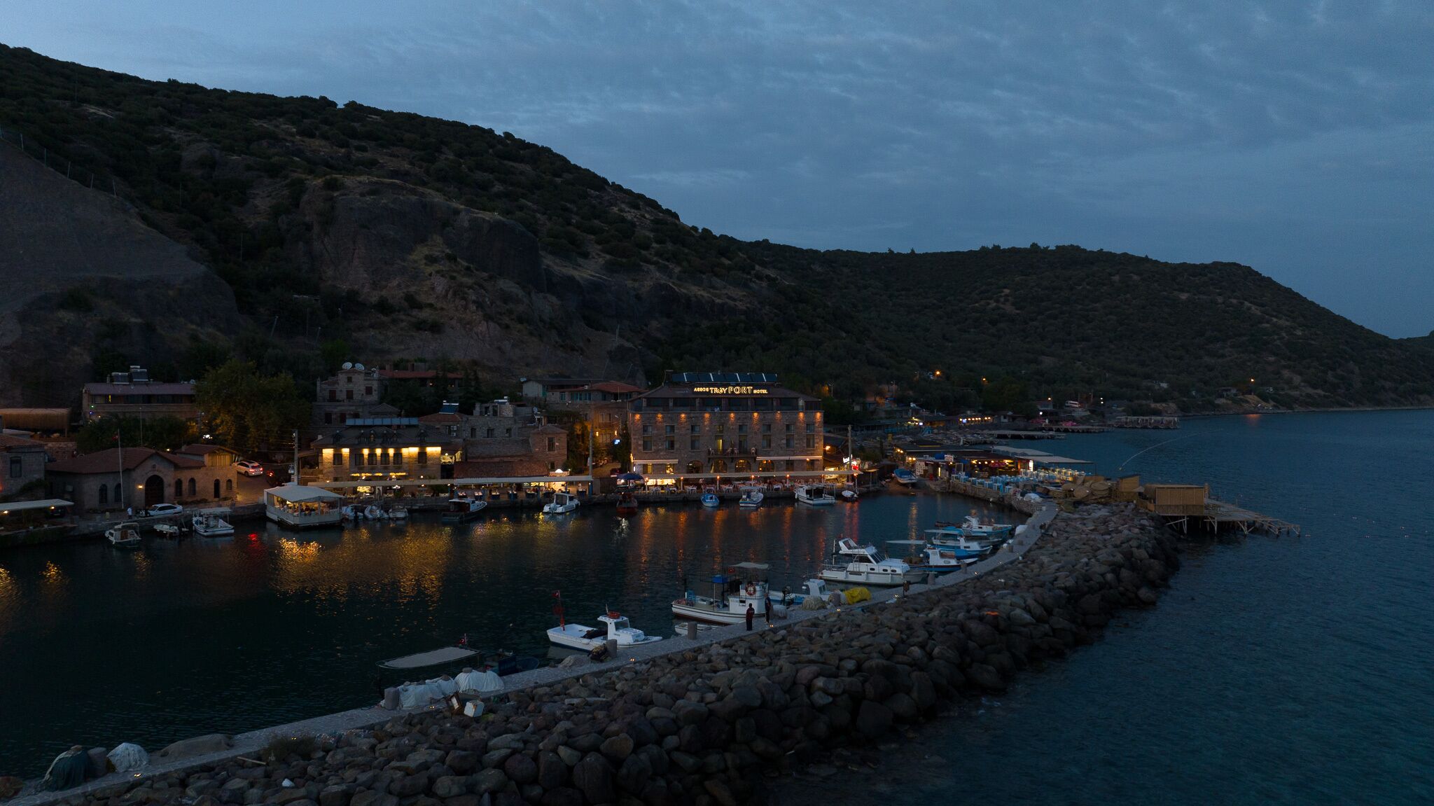 Front of property - evening/night