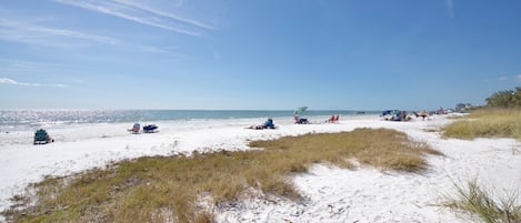 Vlak bij het strand