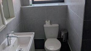 Shower, hair dryer, towels, shampoo - Convenient Budget Studio in Central Sunderland (Sunderland)