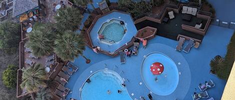 Piscine extérieure, piscine chauffée