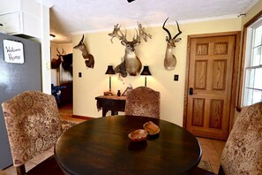 Dining - Secluded Home on 20 Acres with Hot Tub, Horse Barn, and Private Mountain Stream (Oakland)