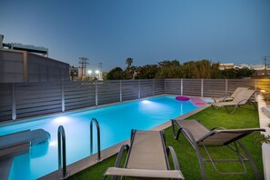 Pool - Creta Sun, Studio 103 Sea view (Rethymno)