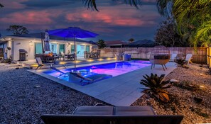 A heated pool - Sun-Kissed Bungalow w/ Pool + Spa (Naples)