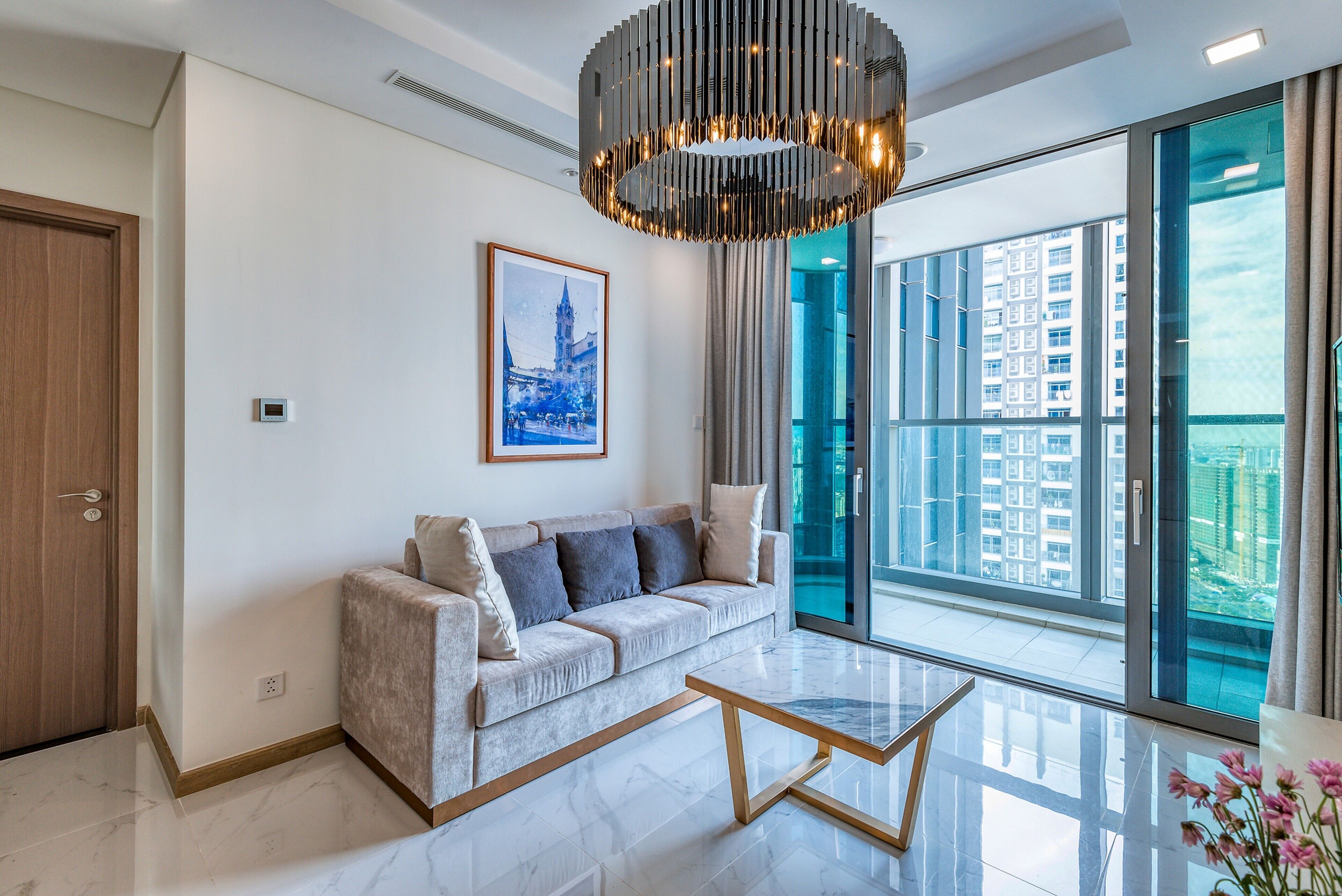 Apartment, 3 Bedrooms, Balcony, City View | Laptop workspace, blackout curtains, soundproofing, iron/ironing board