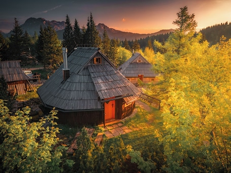 Chalet Comfort | Vista dalla camera. Koča Kronca - Velika planina
