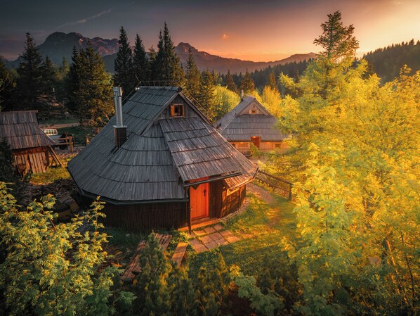 Comfort chalet | Uitzicht vanuit de kamer