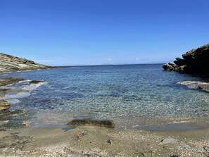 Am Strand, Liegestühle, Strandtücher