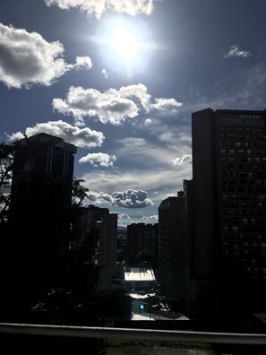 Blick von der Unterkunft