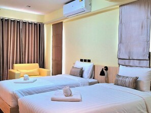Deluxe Twin Room | In-room safe, desk, soundproofing, free WiFi - Wellness World Khao Yai (Pak Chong)