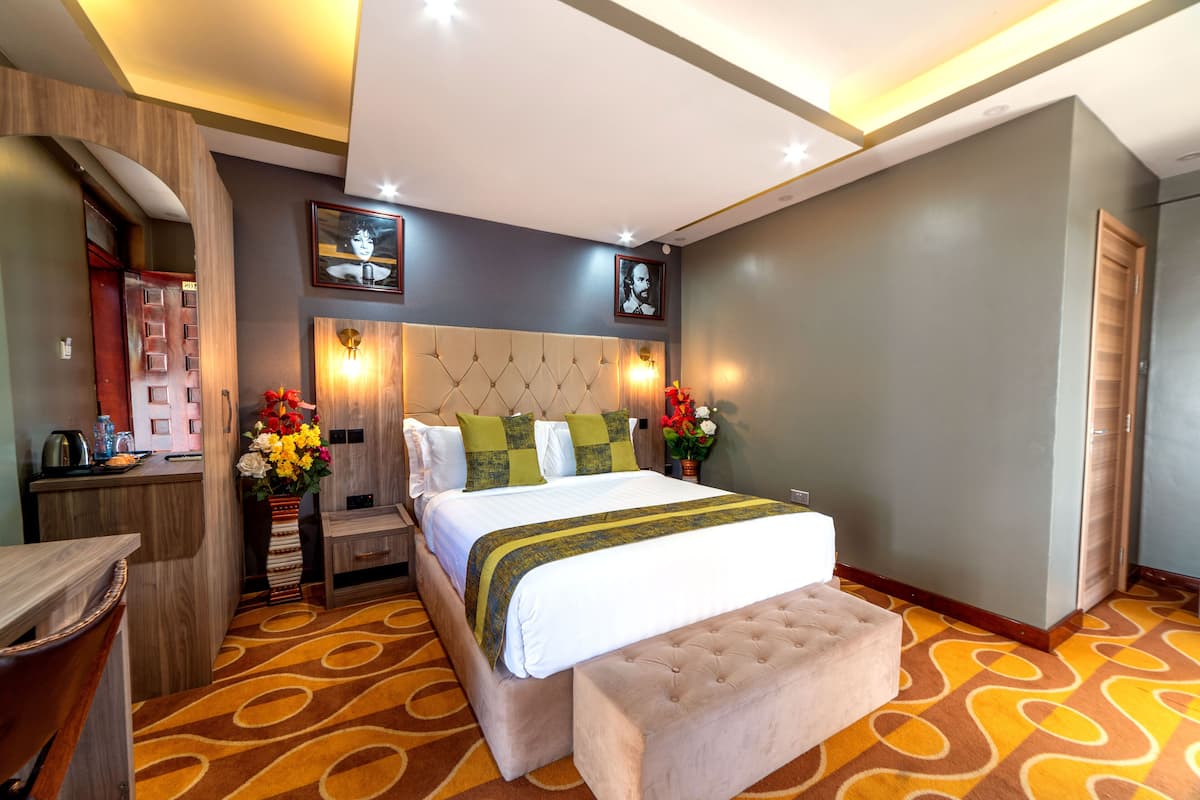 Superior-Doppelzimmer | Hochwertige Bettwaren, Betten mit Memory-Foam-Matratzen