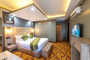 Superior Double Room | Premium bedding, memory-foam beds, free minibar items, desk - Afro Park Hotel and Health Club (Kampala)