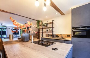 Kühlschrank, Mikrowelle, Herdplatte, Geschirrspüler