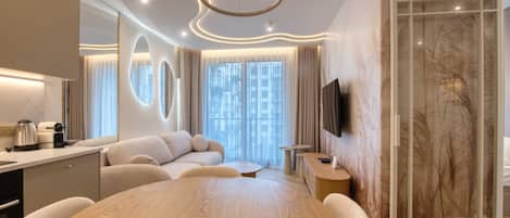 Apartemen Deluks | 1 kamar tidur dan didekorasi berbeda-beda