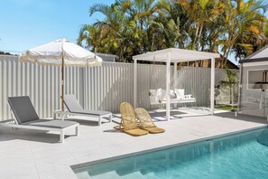 A heated pool