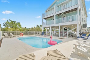 A heated pool
