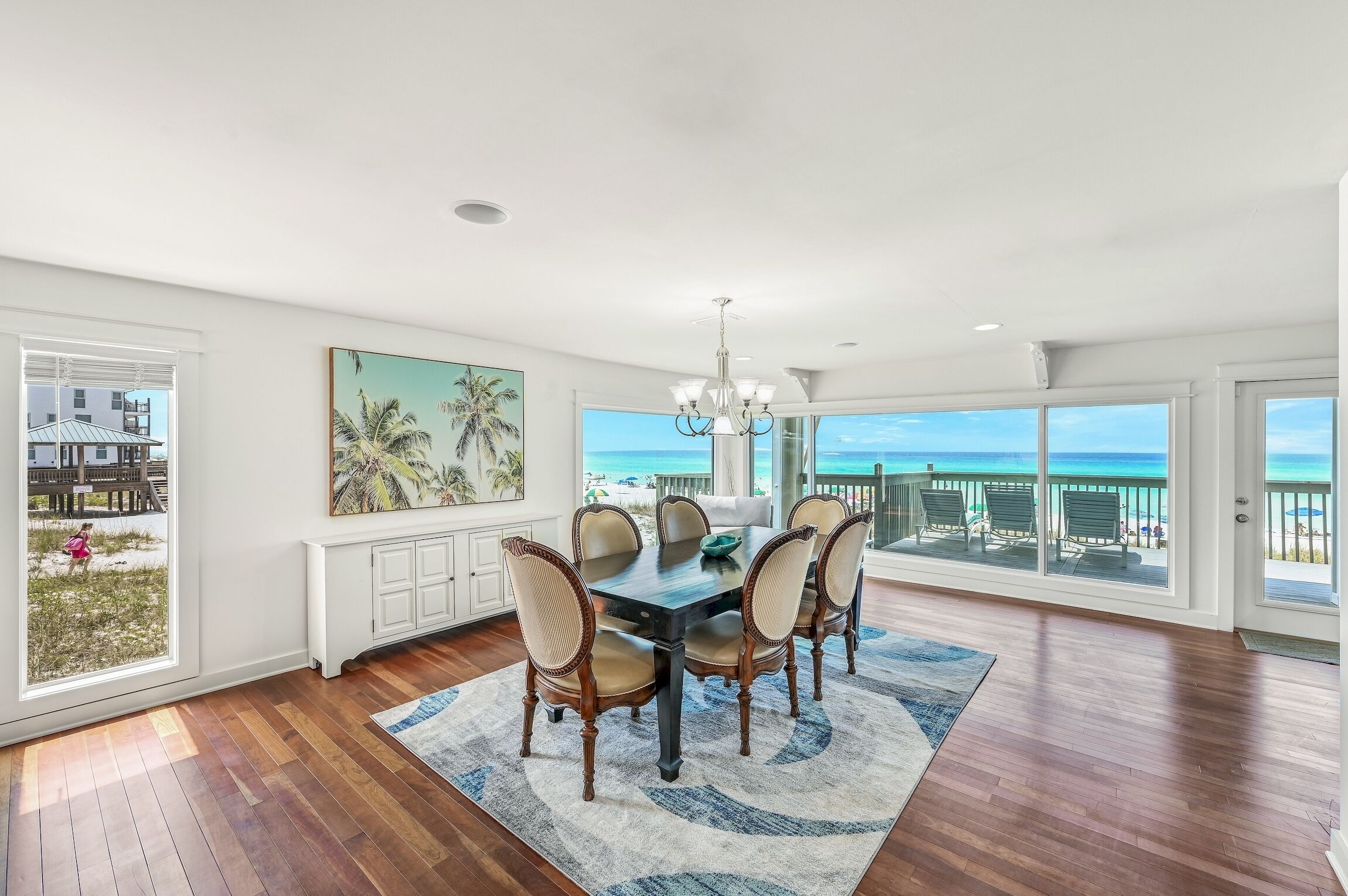 Gulf Front Views ~ Double Sized End-Unit Townhome ~ Outdoor Lounge Area