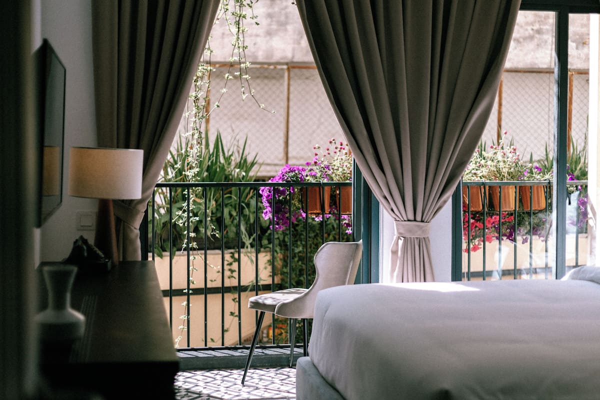 Small double room with balcony