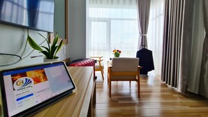 Dobbeltrom – deluxe | Skrivebord, wi-fi (inkludert) og sengetøy