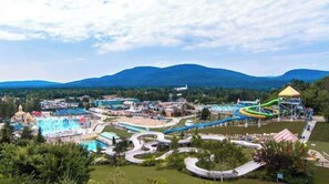 Piscine extérieure, piscine chauffée