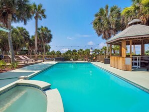 A heated pool