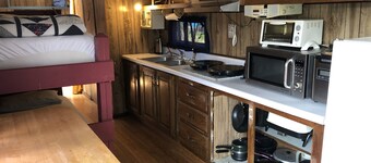 Antique 1958 Spartan Camper Trailer, Ocean Lakes Cmpgrnd, I-33.