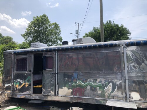 Antique 1958 Spartan Camper Trailer, Ocean Lakes Cmpgrnd, I-33.