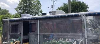 Antique 1958 Spartan Camper Trailer, Ocean Lakes Cmpgrnd, I-33.