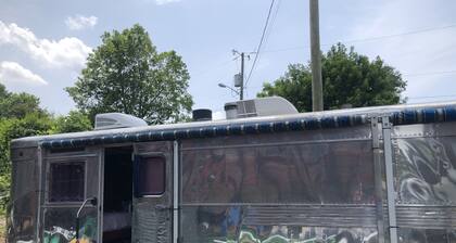 Antique 1958 Spartan Camper Trailer, Ocean Lakes Cmpgrnd, I-33.