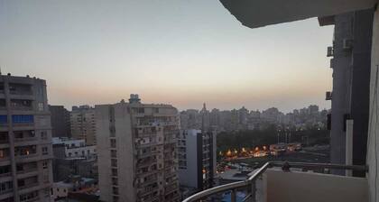 WHOLE 140sqm Apartment in citycenter,
walk everywhere. On smouha & sporting view