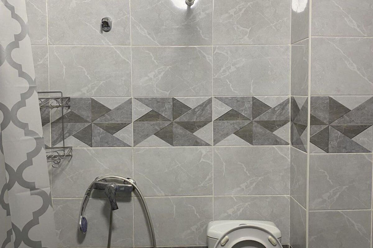 Basic Quadruple Room | Bathroom | Shower, free toiletries, hair dryer, soap