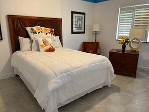 2 bedrooms, bed sheets