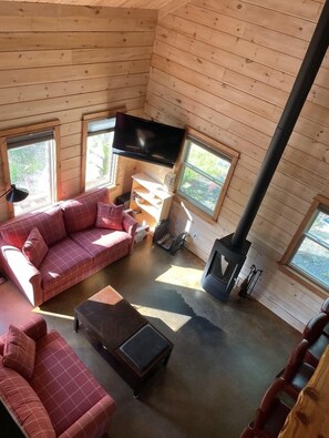 TV connectée, cheminée