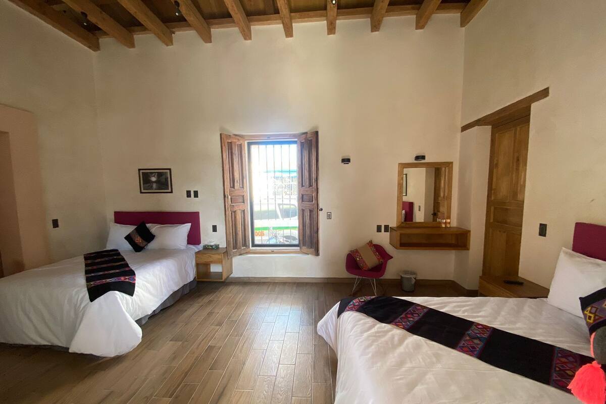 Premium bedding, down duvets, pillow-top beds, individually furnished