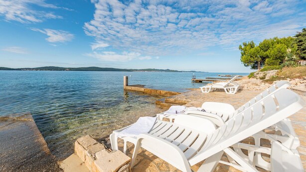 Terrace/patio - Amazing apartment in Bibinje with house sea view (Bibinje)