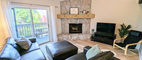 TV connectée, cheminée