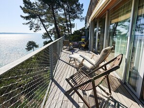 Terrace/patio - House on stilts in 1st line in Cap-Ferret incredible view (CAP FERRET)