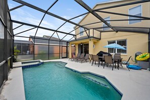 Indoor pool, a heated pool