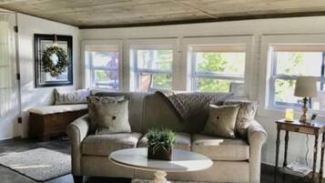 Smart TV, caminetto, lettore DVD