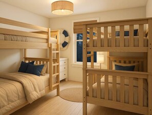 2 bedrooms, desk, iron/ironing board, WiFi