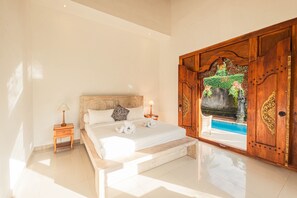 2 bedrooms, desk, free WiFi, bed sheets - Supala Private Living B (Ubud)