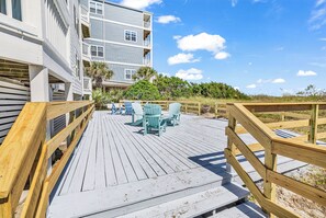 Terrace/patio - 4BR Oceanfront Unit w/ Pool - The Sandstone at Sea House Villas (North Myrtle Beach)