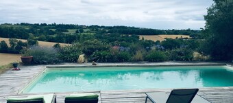 Cottage Gersois Avec Piscine et vue