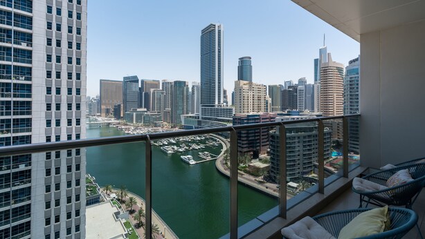 Terrace/patio - Stunning 1B Apartment With Balcony in Dubai Marina (Dubai)