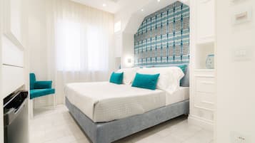 Premium bedding, minibar, in-room safe, desk