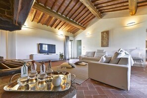 تلفزيون، مدفأة، ستيريو