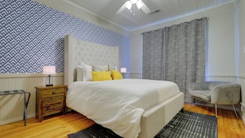1 bedroom, iron/ironing board, internet, bed sheets